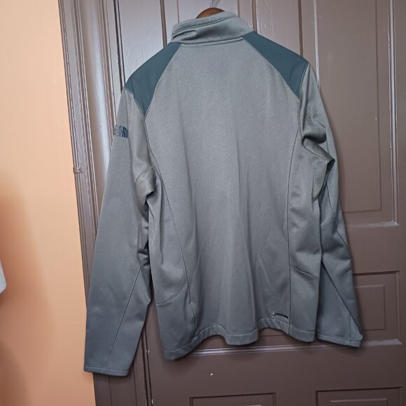 The North Face Blaze 1/2 Zip Heather Brown Gray Pullover Men's size L Jacket - Picture 2 of 12